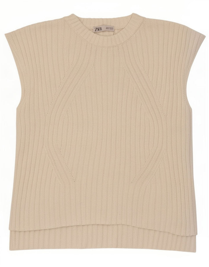 Zara Damevest Top UK 14 Medium White
