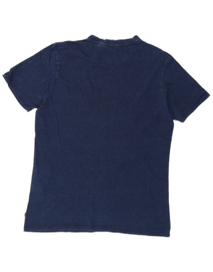 Levi's Herre grafisk T-shirt Top Medium Navyblå Bomuld