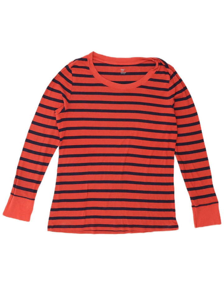 Gap Dame Top Langærmet UK 18 XL Rød Stribet