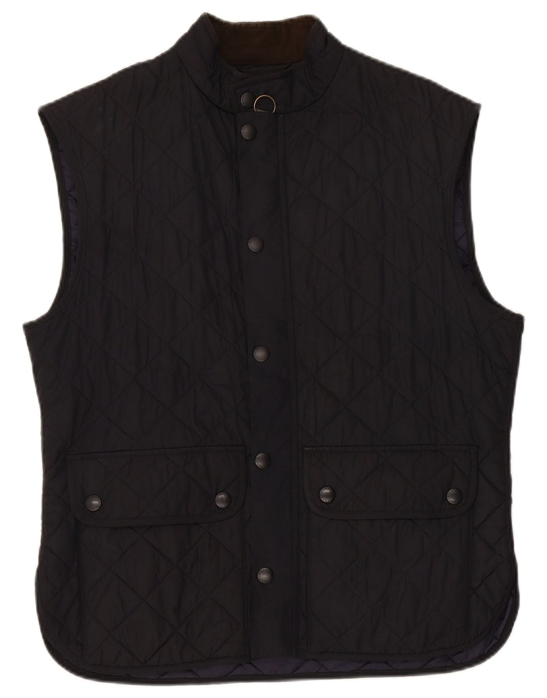 Barbour Womens Quiltet Gilet UK 18 XL Navy Blue Polyester