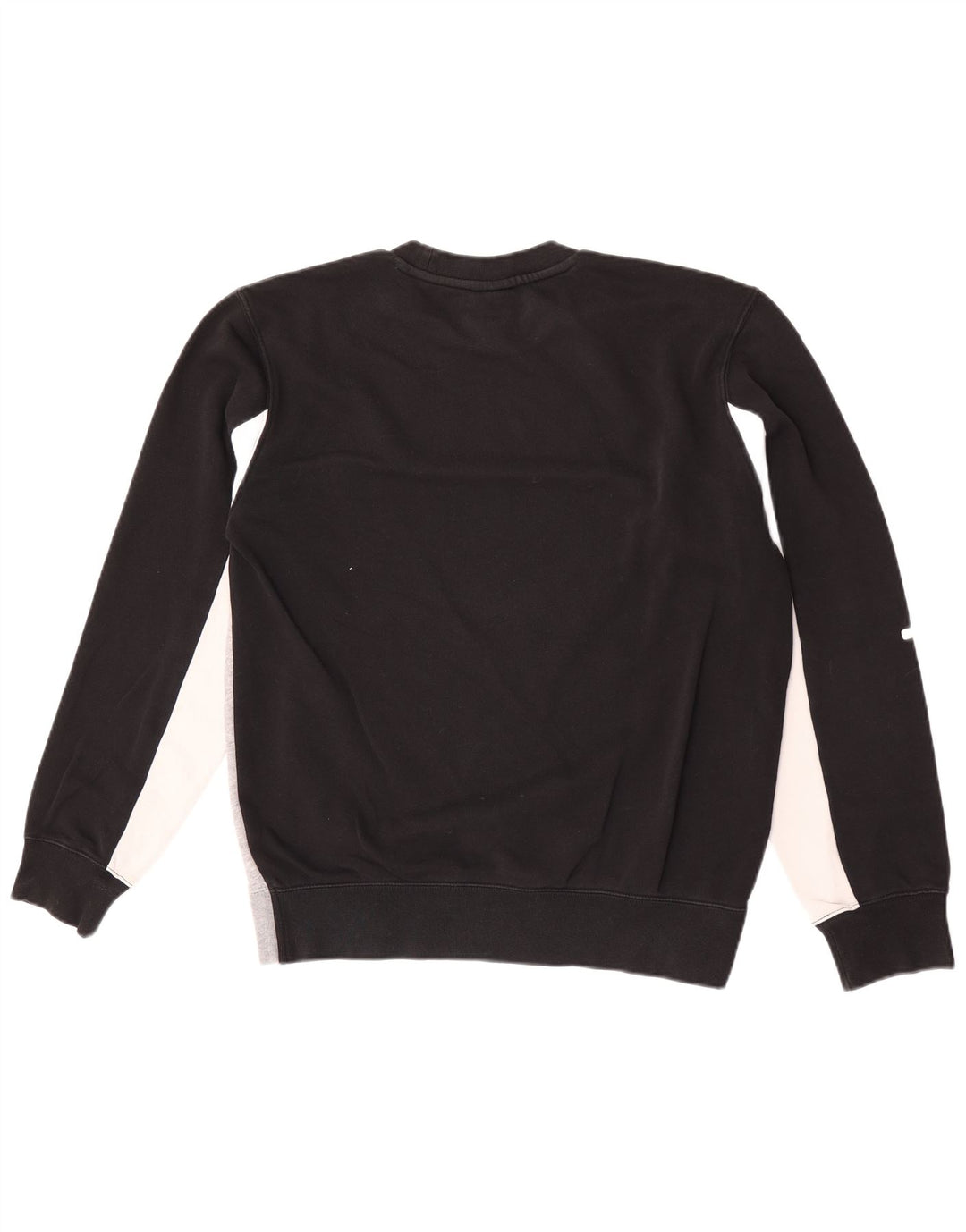 Champion Herre Grafisk Sweatshirt Jumper Large Sort Colourblock