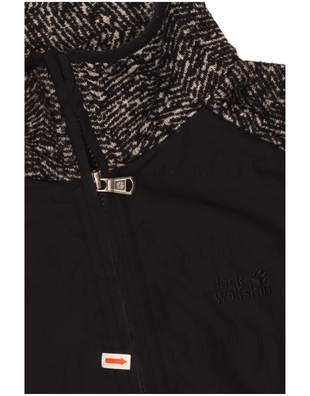 JACK WOLFSKIN træningsdragt topjakke til kvinder UK 14/16 Stor sort sildeben