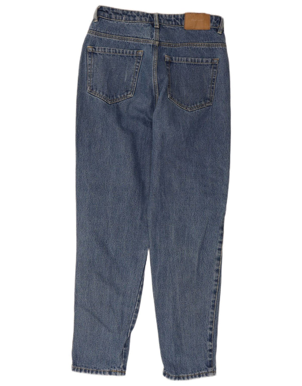 Zara Dame Trafaluc Højtaljede tilspidsede jeans W28 L27 Blå Bomuld