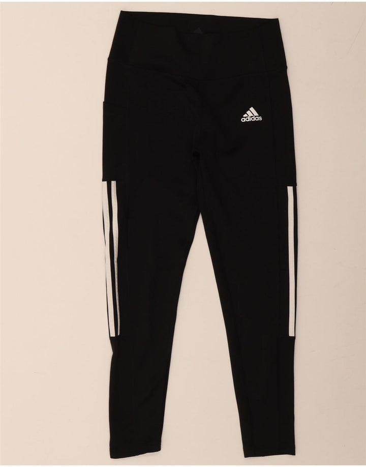 ADIDAS Aeroready Leggings til kvinder UK 12/14 Medium Black Polyester