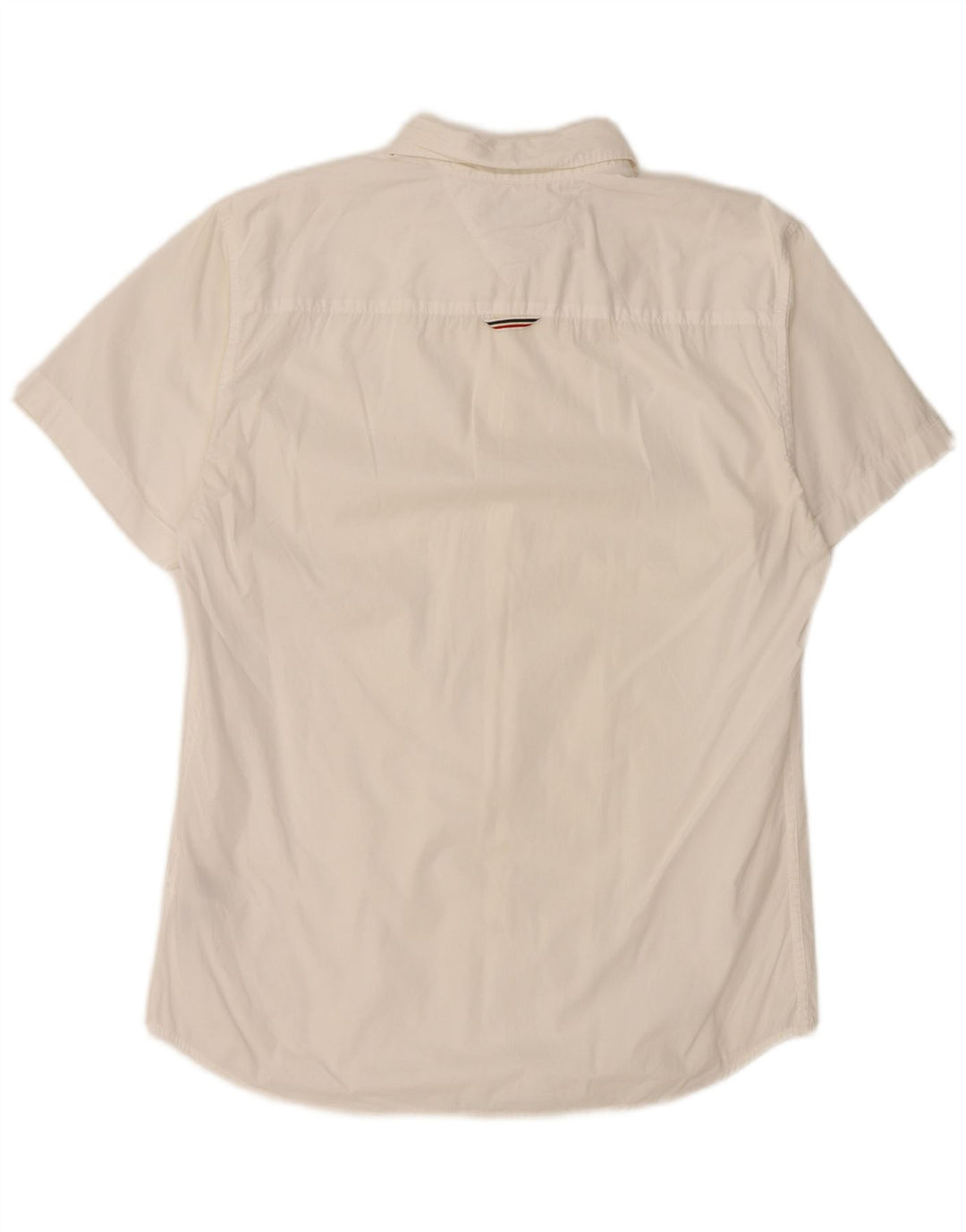 Tommy Hilfiger Herre kortærmet Slim Fit skjorte Medium hvid bomuld