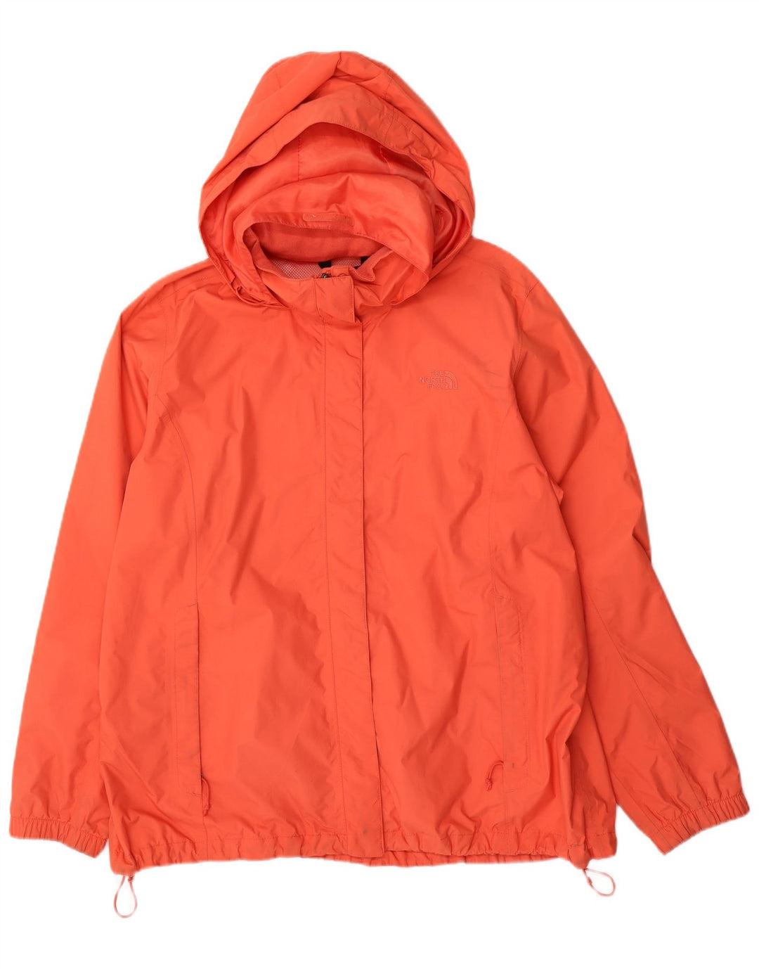 THE NORTH FACE Regnjakke med hætte til kvinder UK 20 2XL Orange Nylon