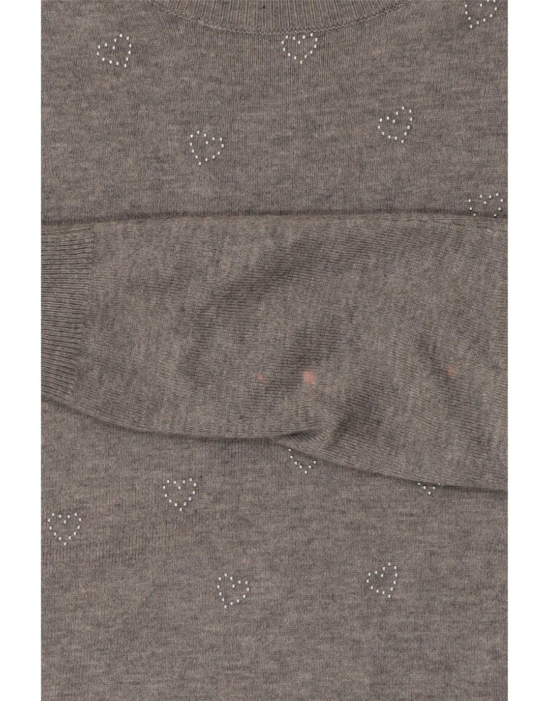 Marks & Spencer Dame Boat Neck Jumper Sweater UK 10 Small Grey Flecked
