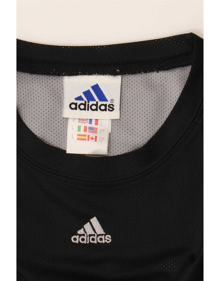 Adidas T-shirt top lille sort polyester til mænd