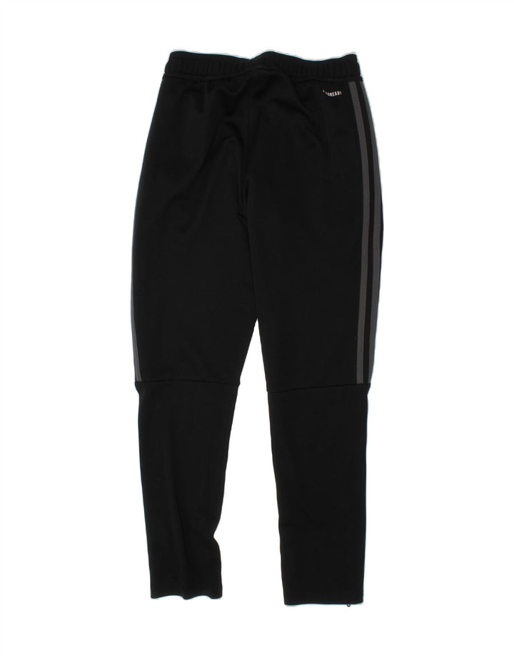 ADIDAS Boys Aeroready Tracksuit Trousers 11-12 Years Black Polyester Vintage Adidas and Second-Hand Adidas from Messina Hembry 