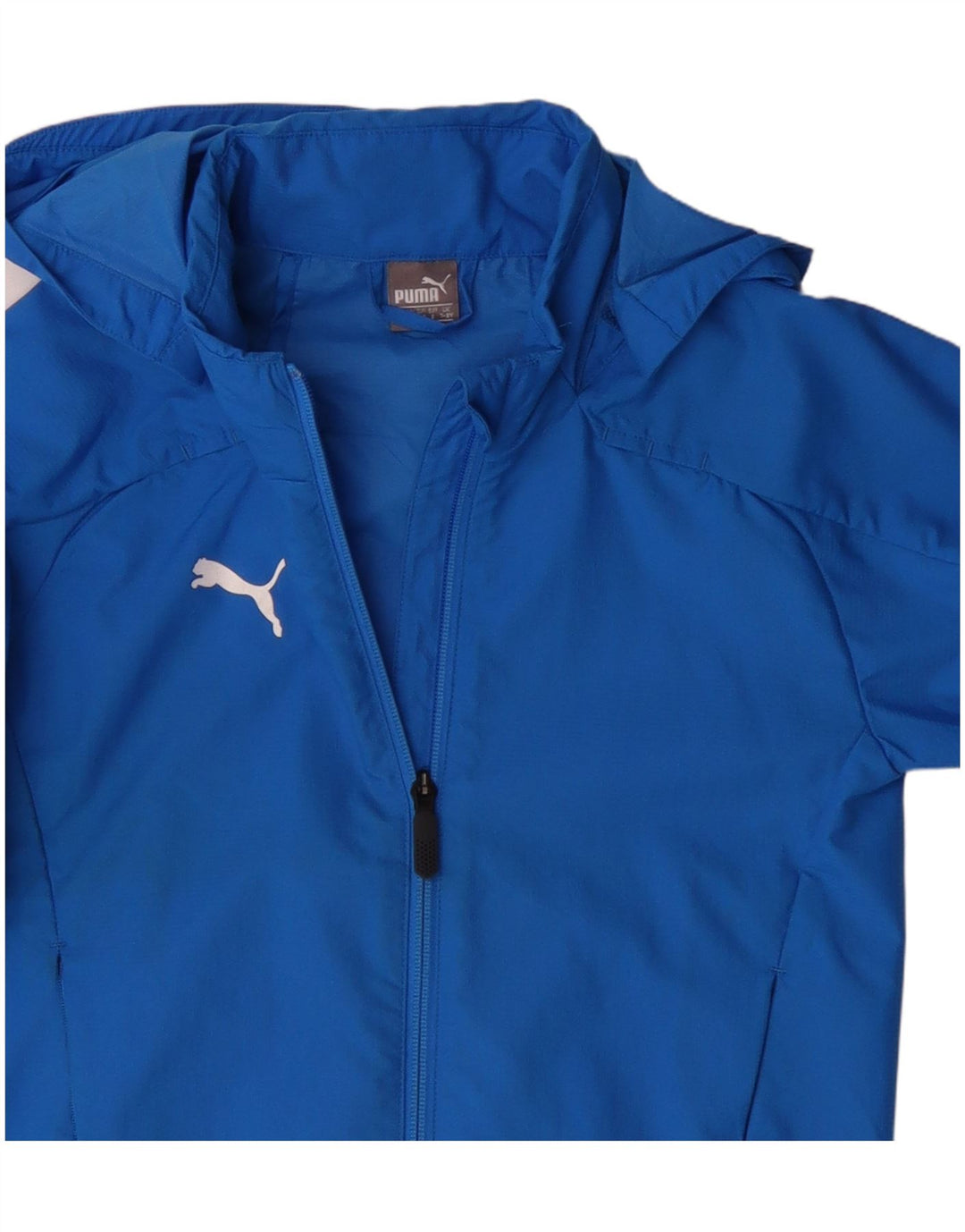 Puma Regnjakke med hætte til drenge 7-8 år blå polyester
