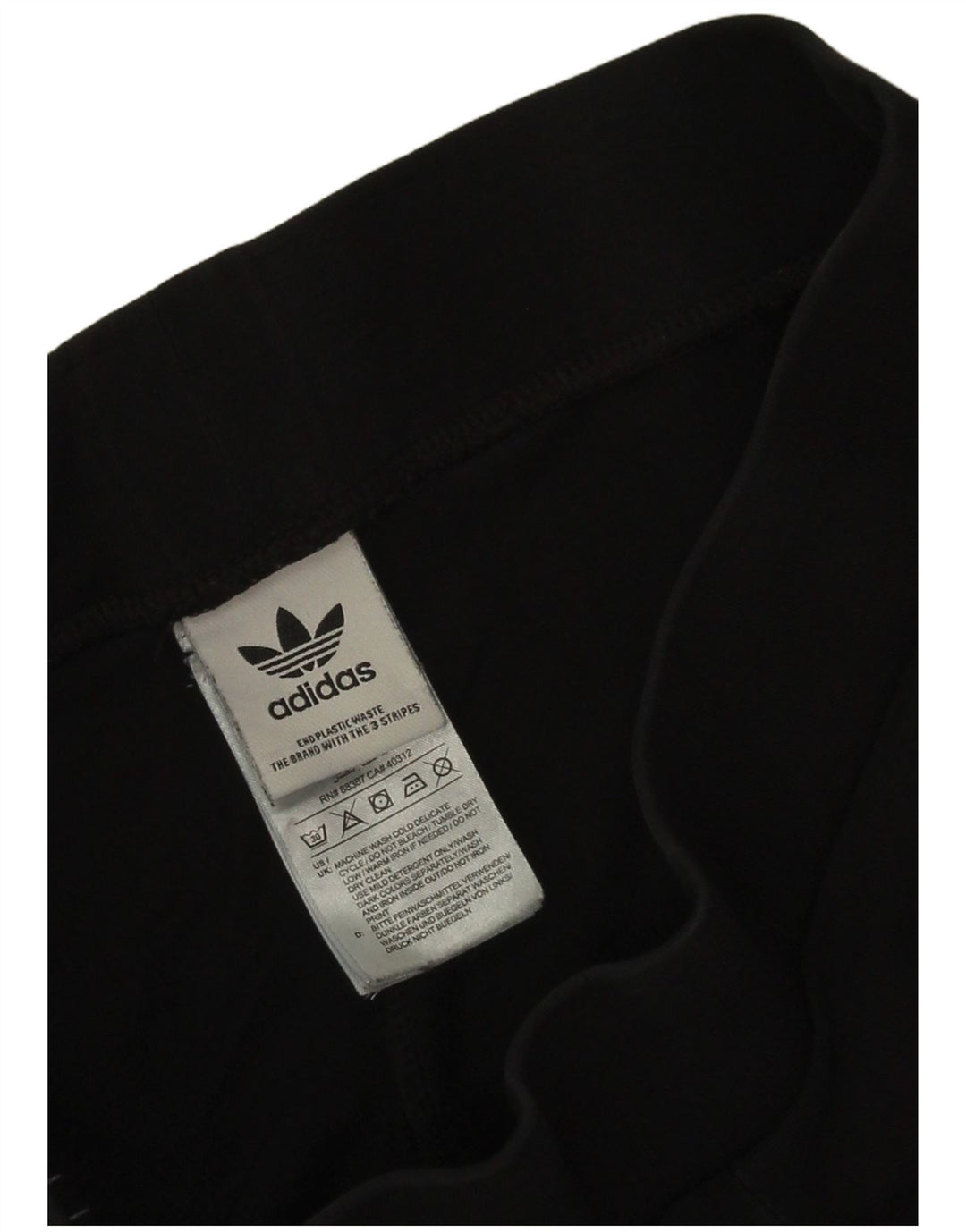 Adidas Dame Leggings UK 8 Small Black Bomuld
