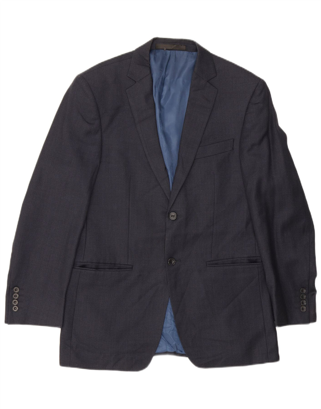 Marks & Spencer Herre 2-knaps blazerjakke UK 38 Medium Navy Blue