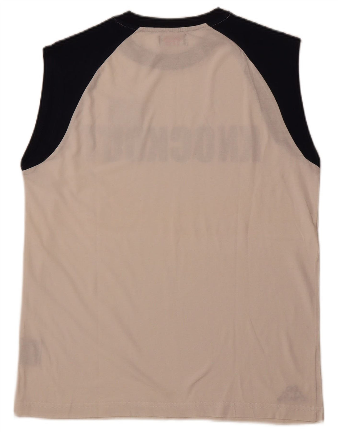 KAPPA Herre Grafisk Vest Top Stor Hvid Colourblock Bomuld