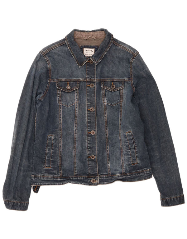 Fat Face Dame denimjakke UK 14 Medium Blue Cotton