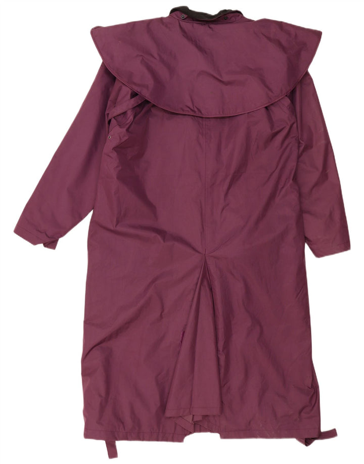 COUNTRY ESTATE Dame Oversized Capelet Coat UK 16 Large Purple Polyester