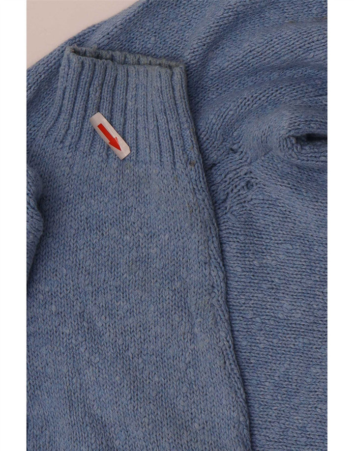 Fat Face Dame Hættetrøje UK 14 Medium Blue Bomuld