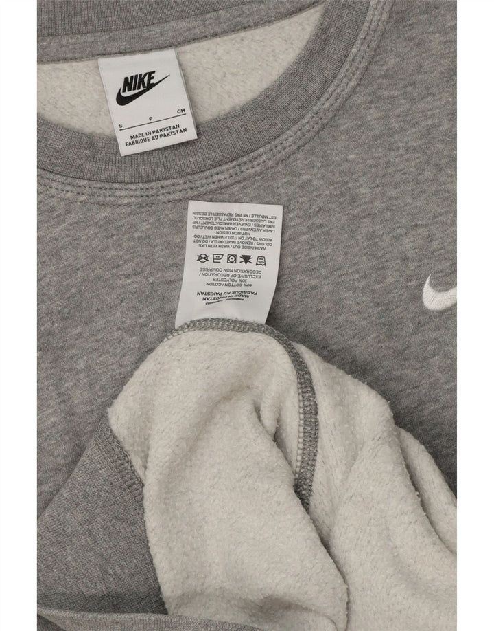 Nike Sweatshirt til mænd, lille grå flækket bomuld