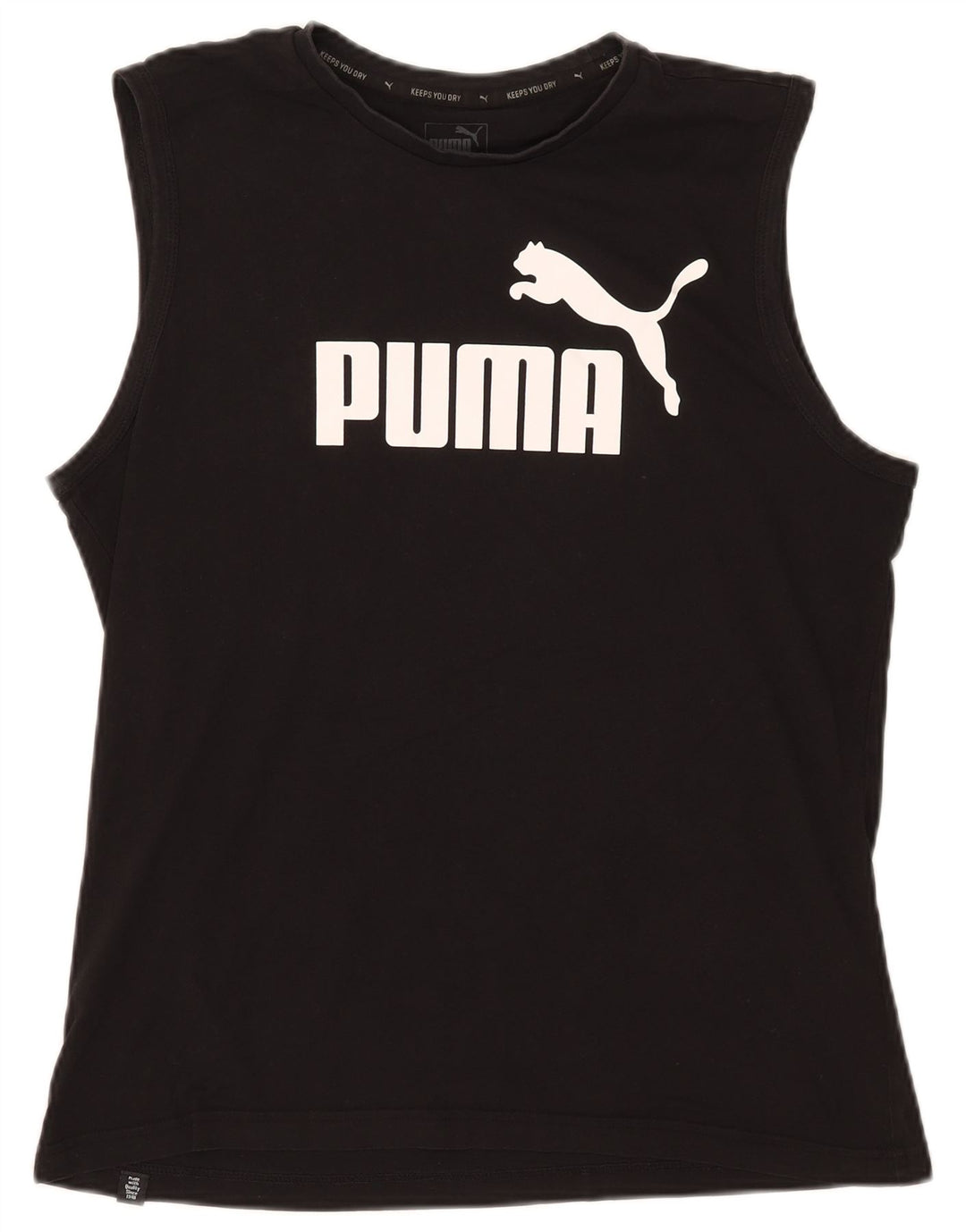 Puma Herre Grafisk Vest Top Stor Sort Bomuld
