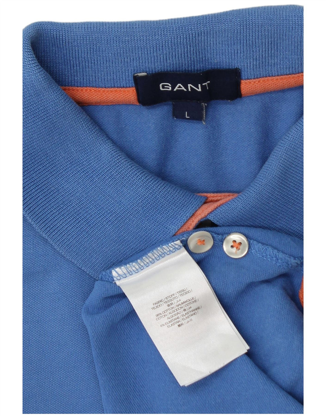 GANT drenge polo shirt 15-16 år stor blå bomuld
