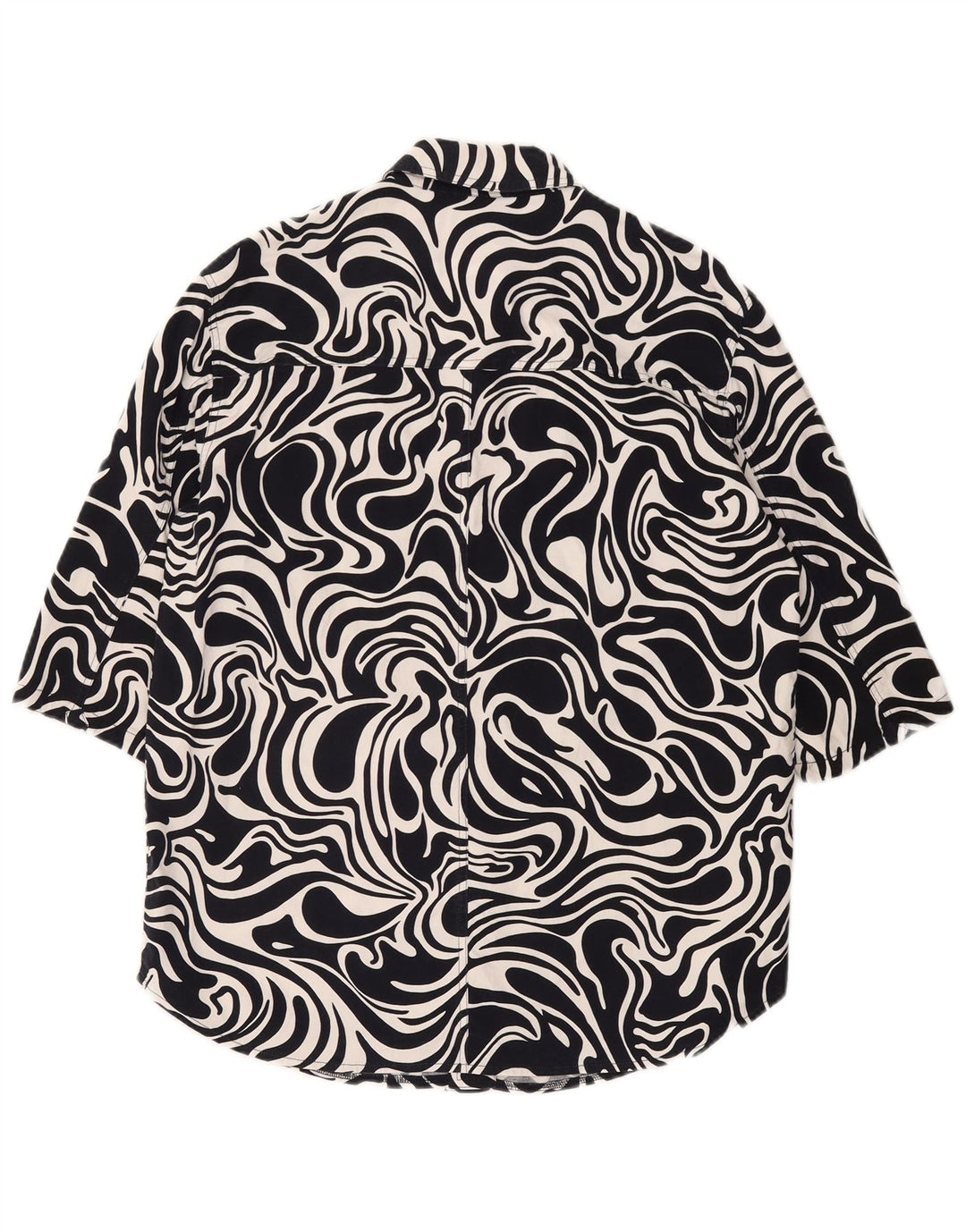 Laurel Womens Overshirt 1/2-ærmet skjorte IT 42 Medium Marineblå Geometrisk