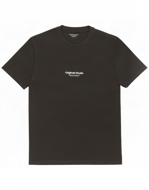 Jack & Jones Herre grafisk T-shirt Top Medium Grey Cotton