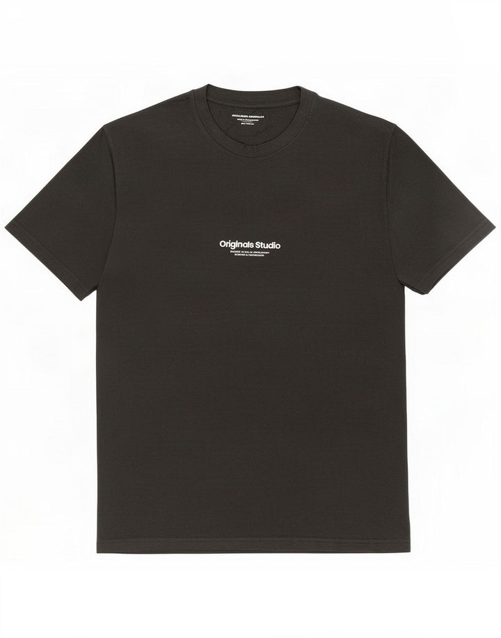 Jack & Jones Herre grafisk T-shirt Top Medium Grey Cotton