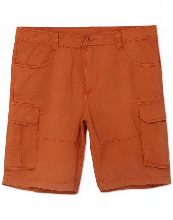 Vintage Herre Cargo Shorts Large W34 Orange Bomuld