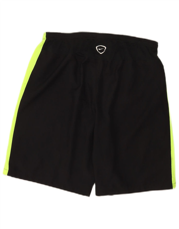 Nike Herre Dri Fit Sportshorts Medium Sort Colourblock Polyester