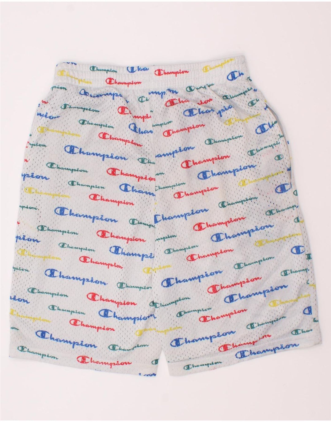 Champion Boys Graphic Sports Shorts 11-12 år Large White Polyester