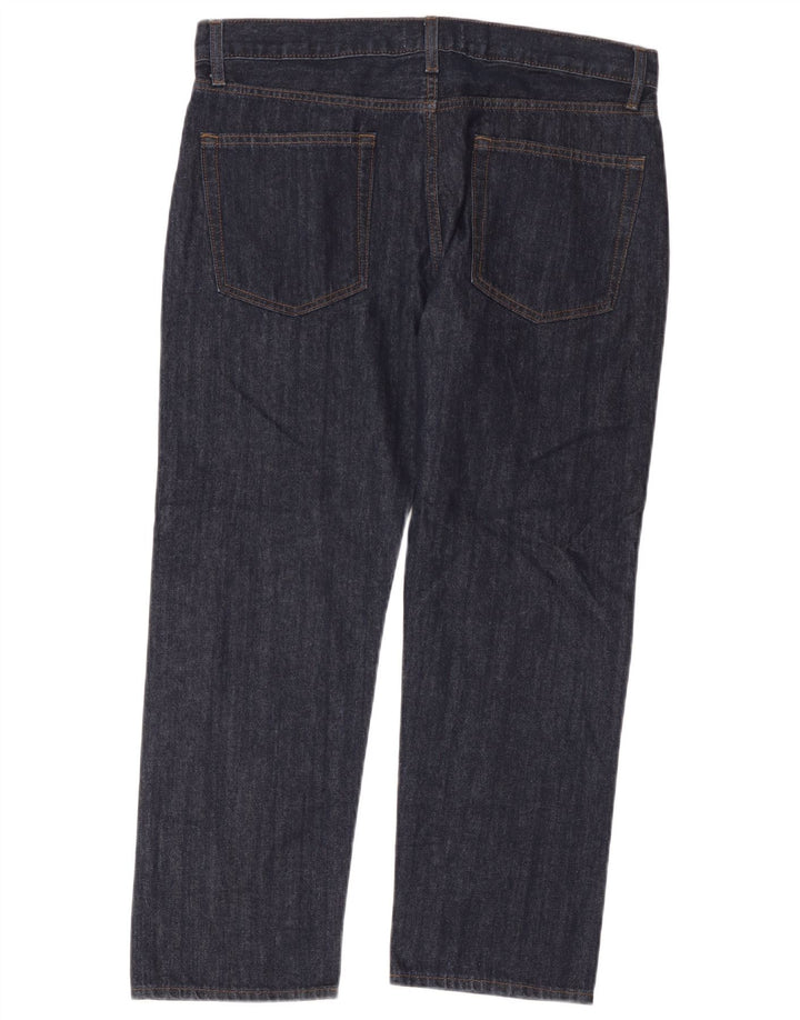 Marks & Spencer Straight Jeans til mænd W36 L29 Marineblå bomuld