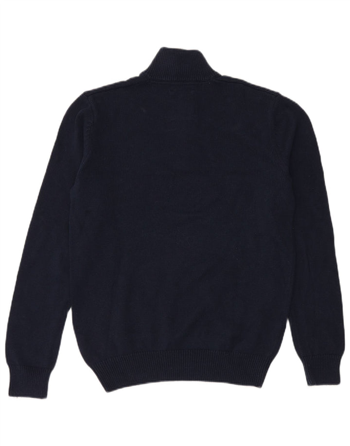 Wrangler herre lynlås-hals sweater lille marineblå bomuld