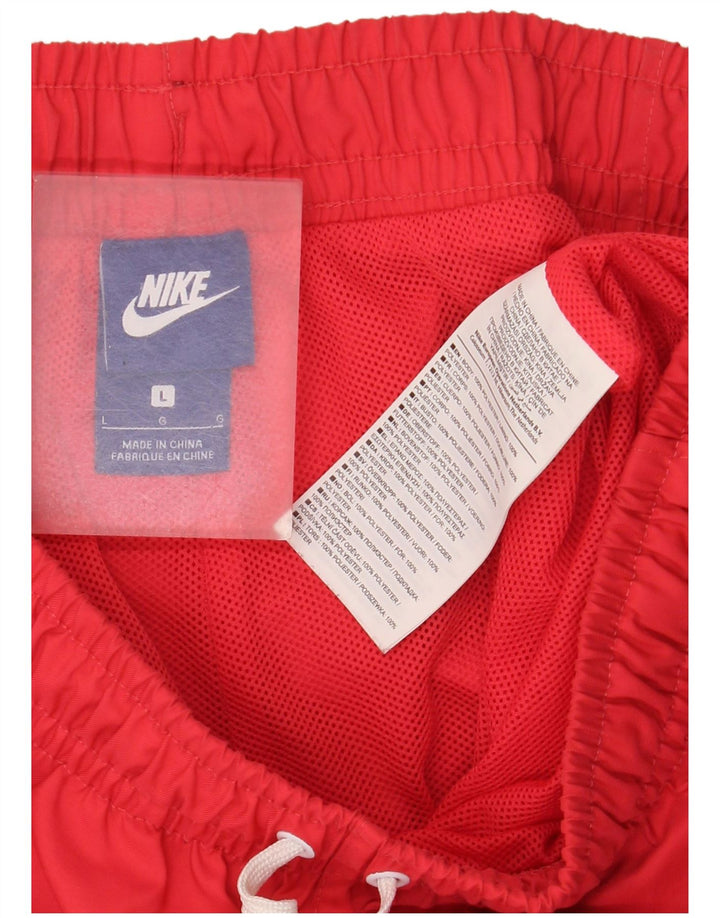 Nike Badeshorts til mænd store røde polyester