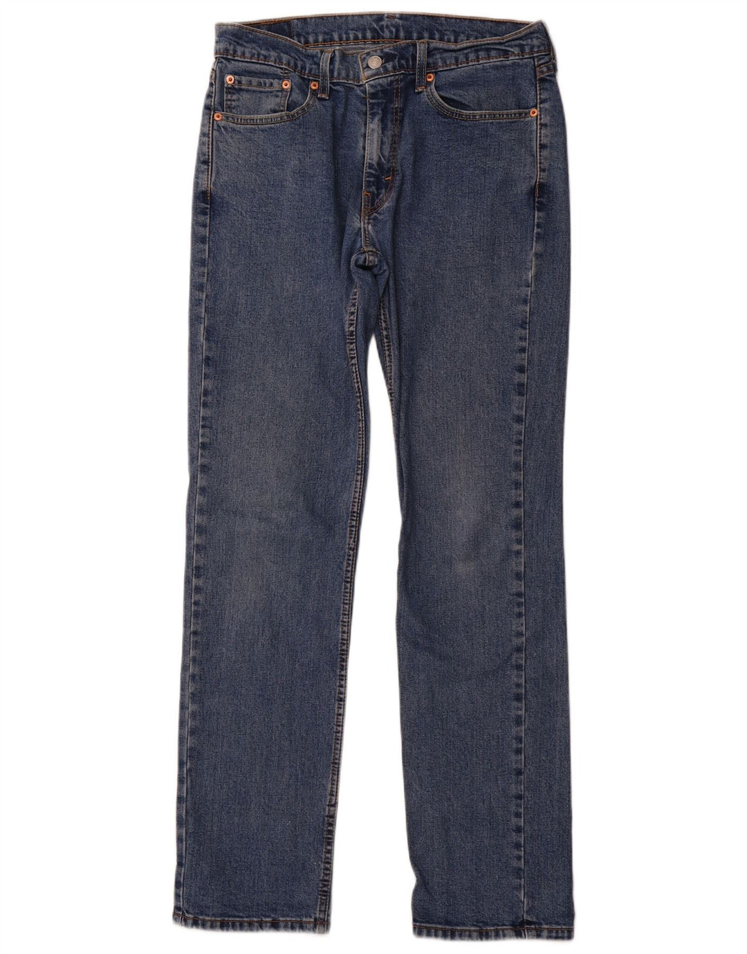 Levi's Herre 514 Straight Jeans W32 L34 Blå Bomuld