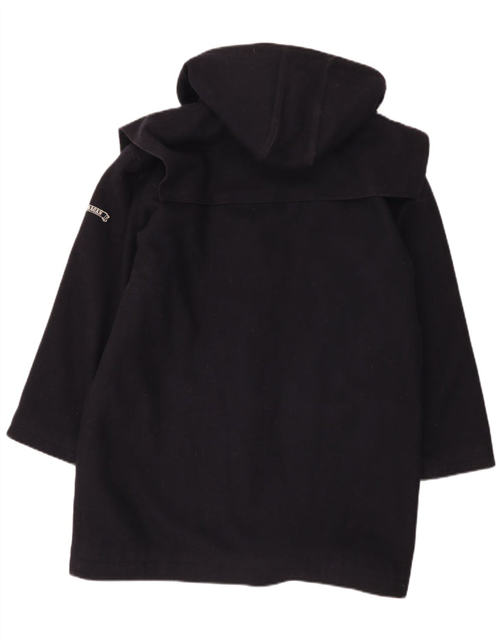 Ouragan Dame Hooded Duffle Capelet Coat IT 42 Medium Navy Blue Uld