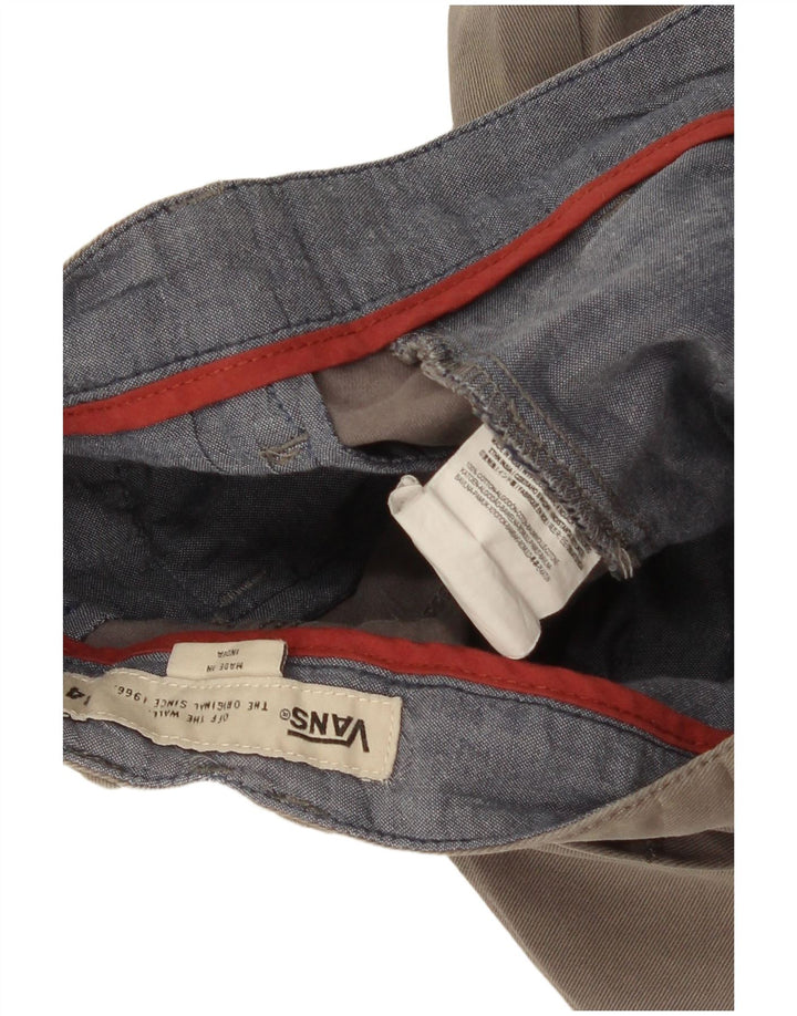 Vans Herre Chino Shorts W34 Large Grå Bomuld