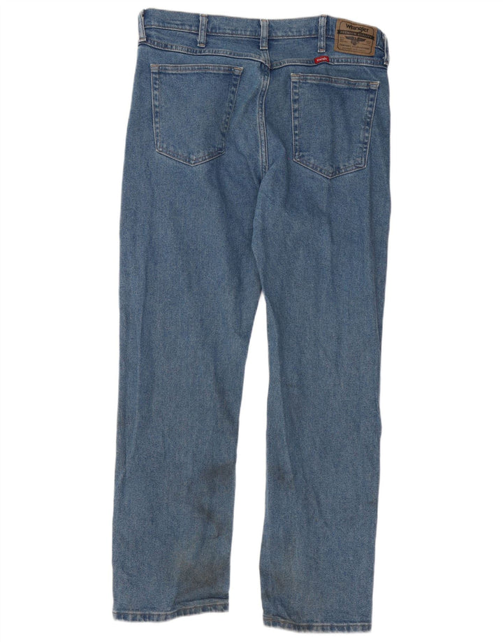 Wrangler Straight Jeans til mænd W34 L30 blå bomuld