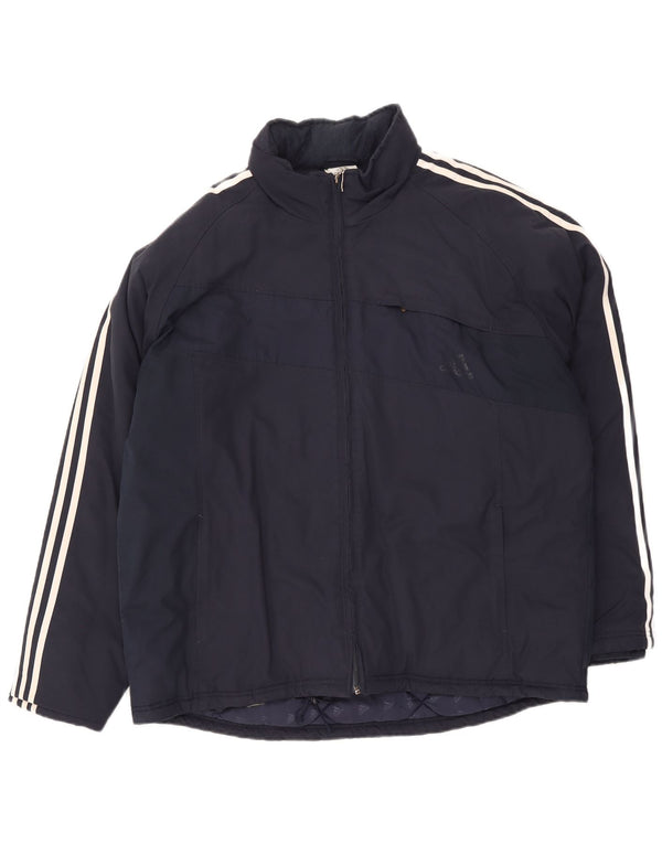 Adidas Polstret Herrejakke UK 42 XL Navy Blue Polyester