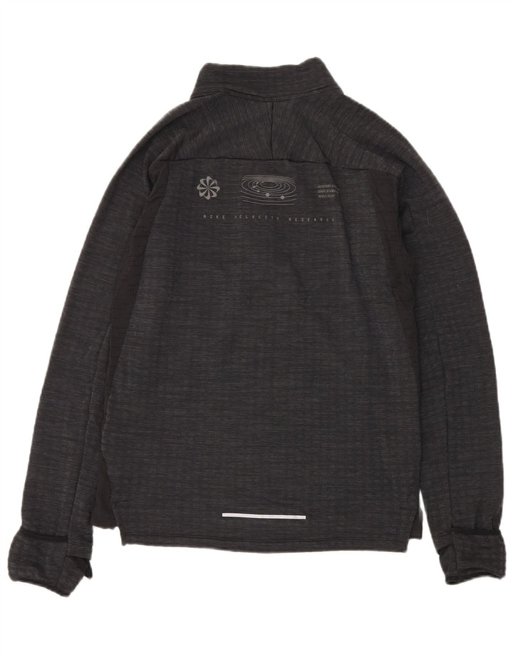 Nike træningsdragt til mænd, topjakke, lille sort plettet polyester