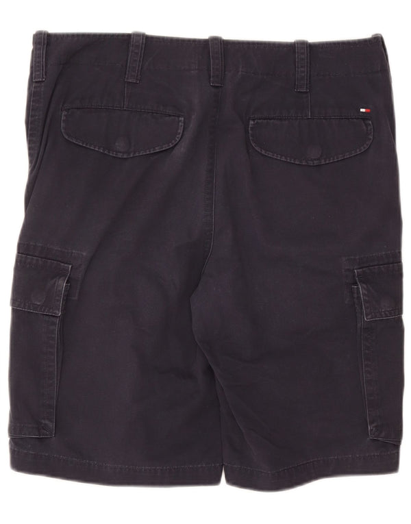 Tommy Hilfiger Herre Cargo Shorts W32 Large Navy Blue Bomuld