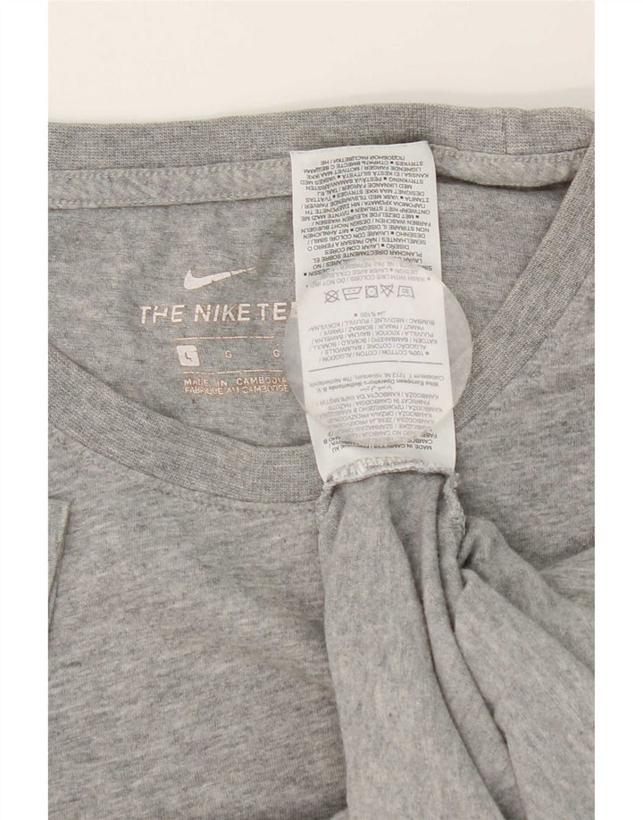 Nike T-shirt top til mænd, stor grå bomuld