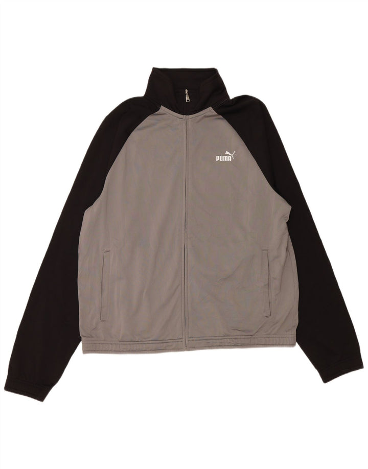 PUMA Træningsdragt til mænd Topjakke XL Grå Colourblock Polyester