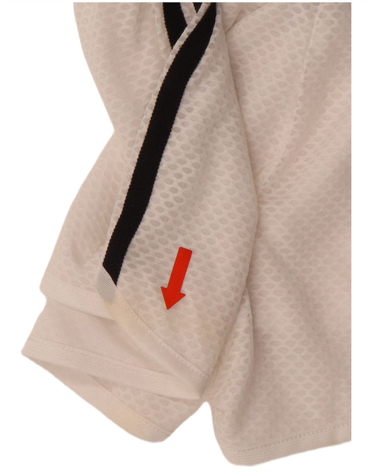 ADIDAS sportsshorts til kvinder UK 8 Small White Polyester