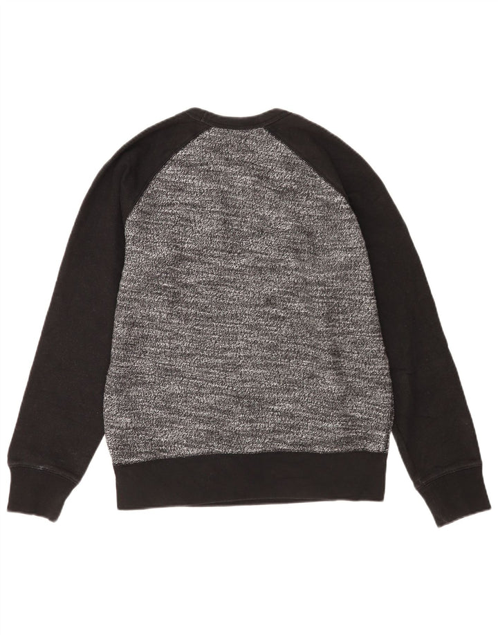 Gap Herre Sweatshirt Jumper Lille Grå Colourblock Bomuld