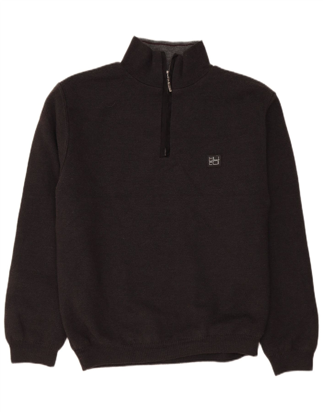Vintage herre lynlås trøje sweater stor sort uld