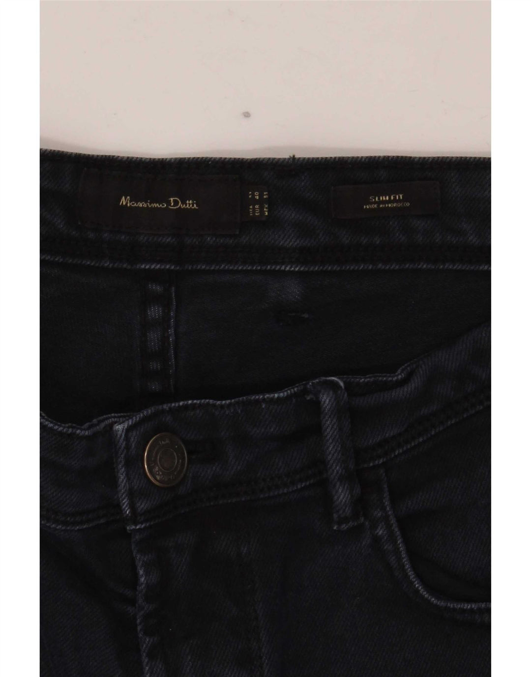 Massimo Dutti Herre Slim Jeans EU 40 Medium W31 L30 Navy Blue