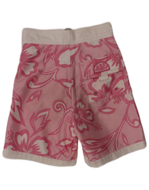 Sundek piger badeshorts 11-12 år Pink Floral Polyester