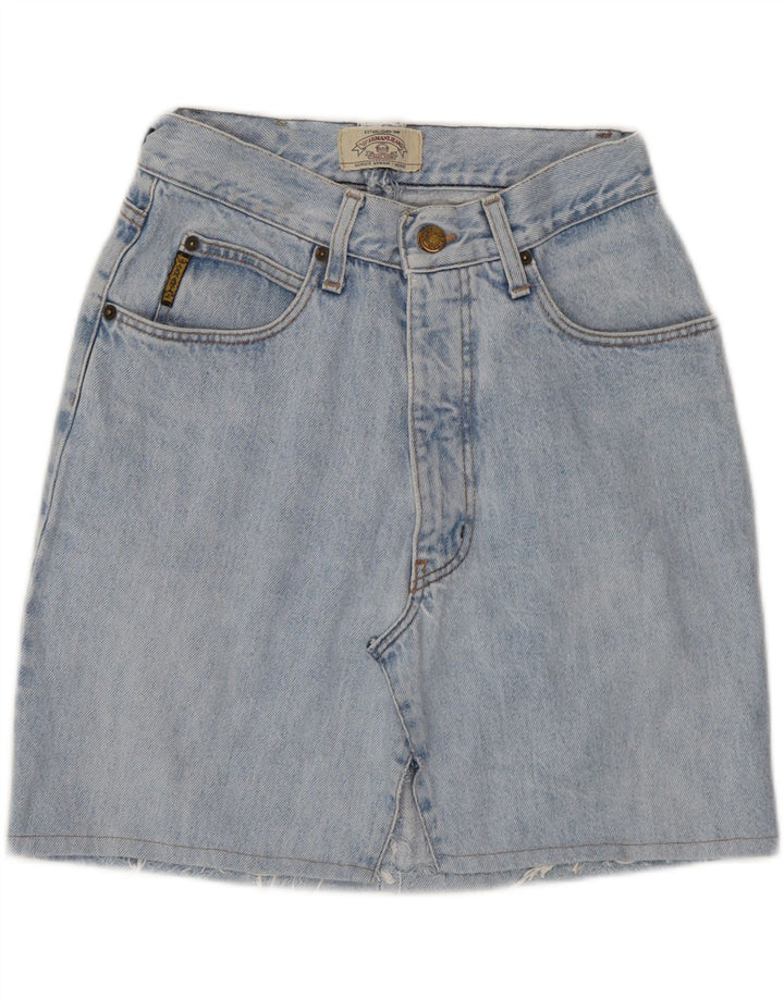 Armani Dame Denim Nederdel W26 Lille Blå