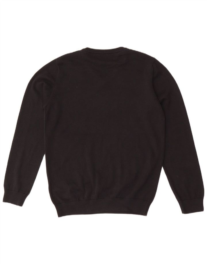 MARKS & SPENCER Drenge V-hals sweater 14-15 år Sort bomuld