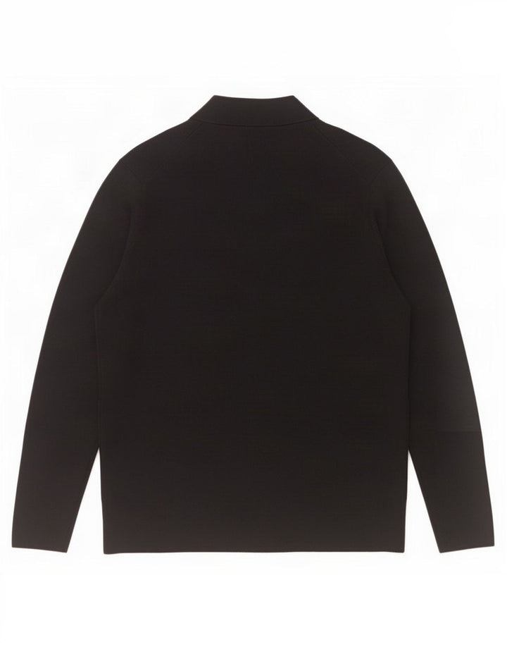 Cos Herre Cardigan Sweater Large Sort Uld