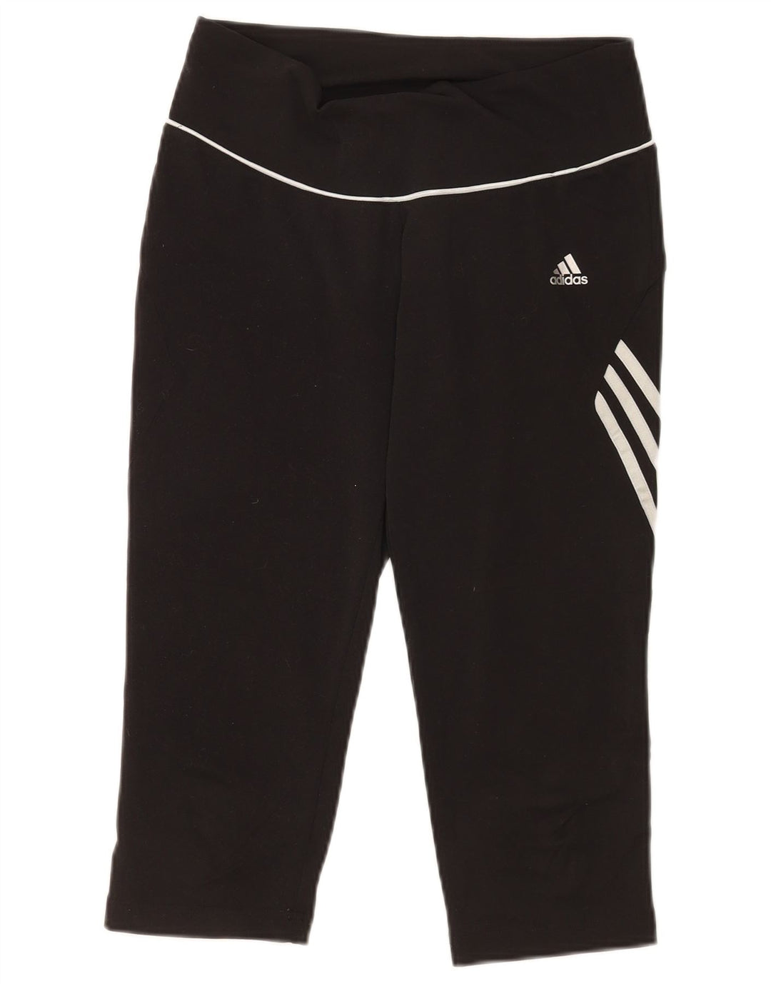 Adidas Dame Capri Leggings UK 14 Medium Sort Polyester Sports